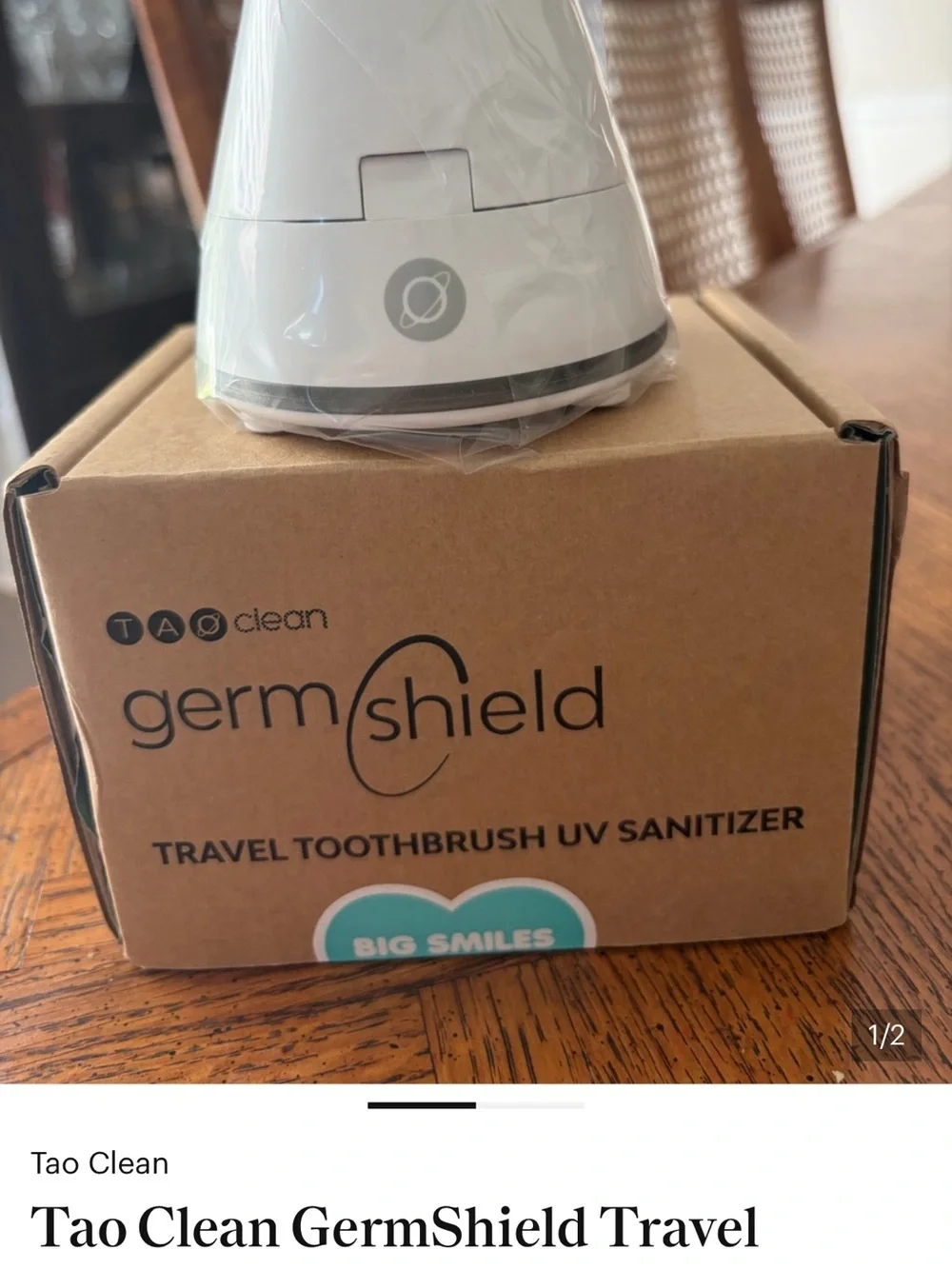 TAO Germ Shield Travel Toothbrush UV Sanitizer